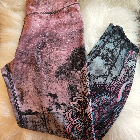 Evolution and Creation Yoga Leggings- Beautiful Elephant Design - Picture 4 of 8